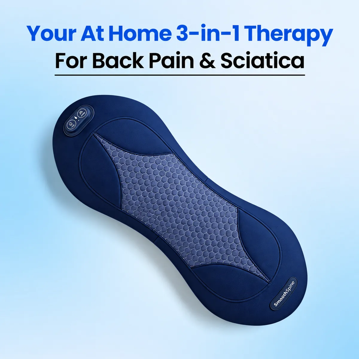 SmoothSpine Triple Fusion Massager 2.0 3-in-1 back massager